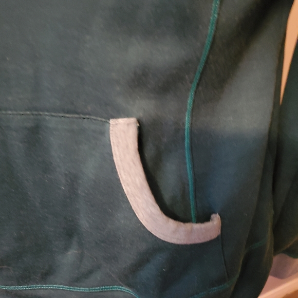 Cotton Teal Blue Columbia Hoodie - Picture 2 of 11